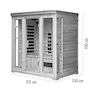 Voir la diapositive 5 : CONCEPT USINE Cabine de sauna luxe infrarouge 4-5 places NARVIK