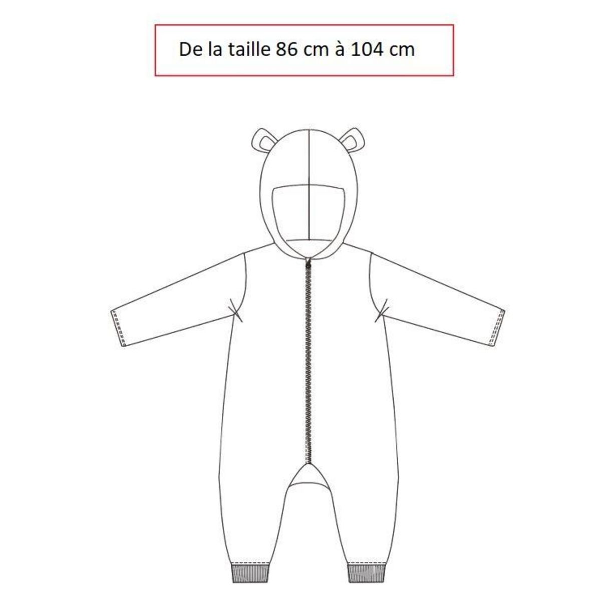 IN EXTENSO Combinaison déguisement licorne bébé fille