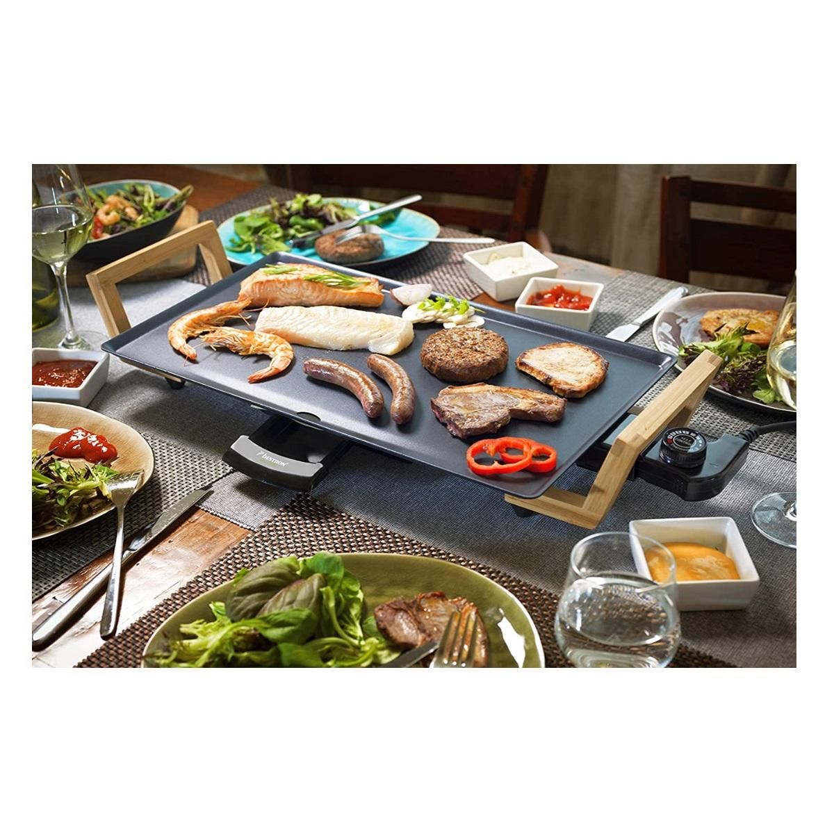 Bestron Plancha électrique 2000w 47x26cm noir - ABP602BB