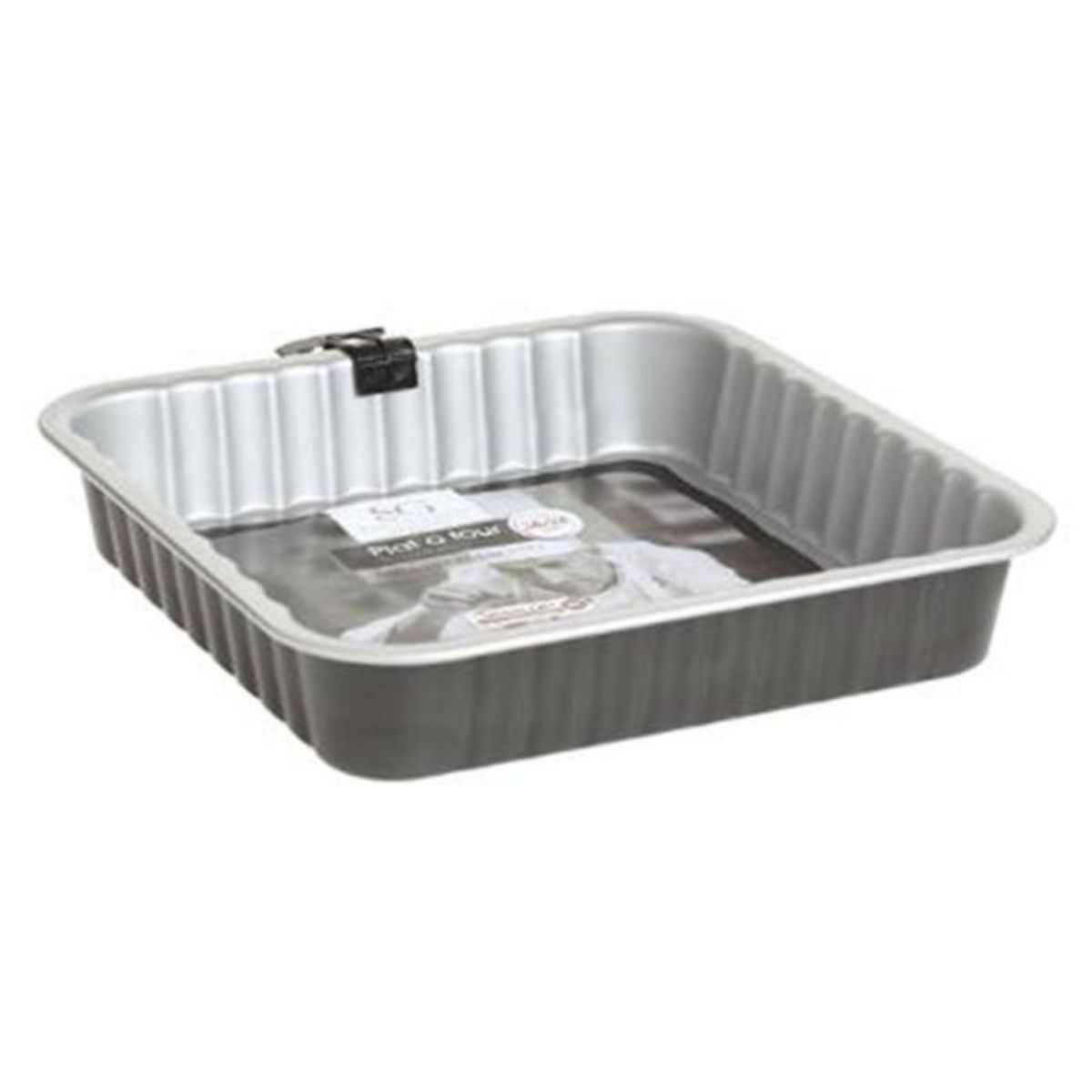 FIVE Plat à Four Carré en Métal  Signature  24cm Gris