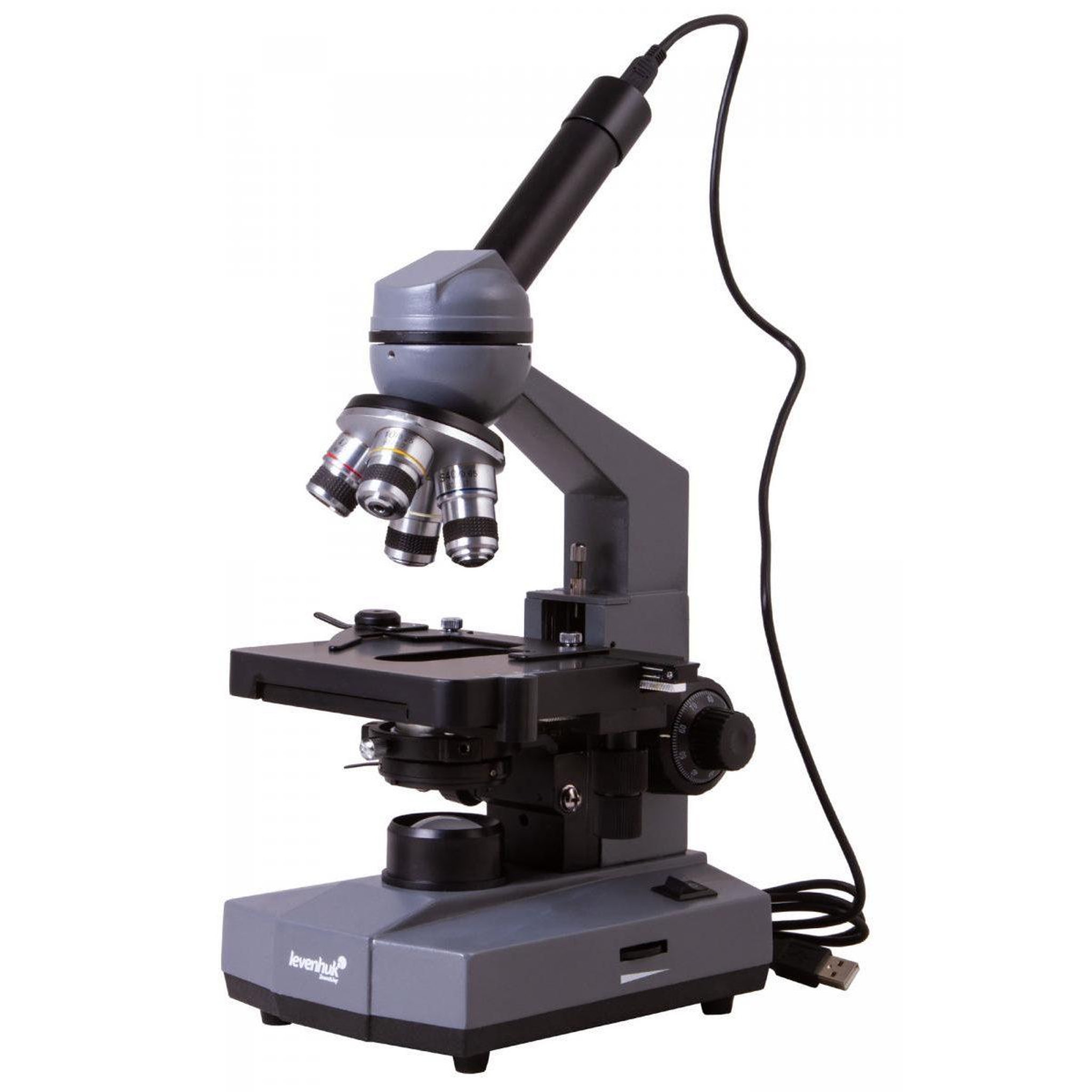 LEVENHUK Microscope monoculaire numérique  d320l base 3m