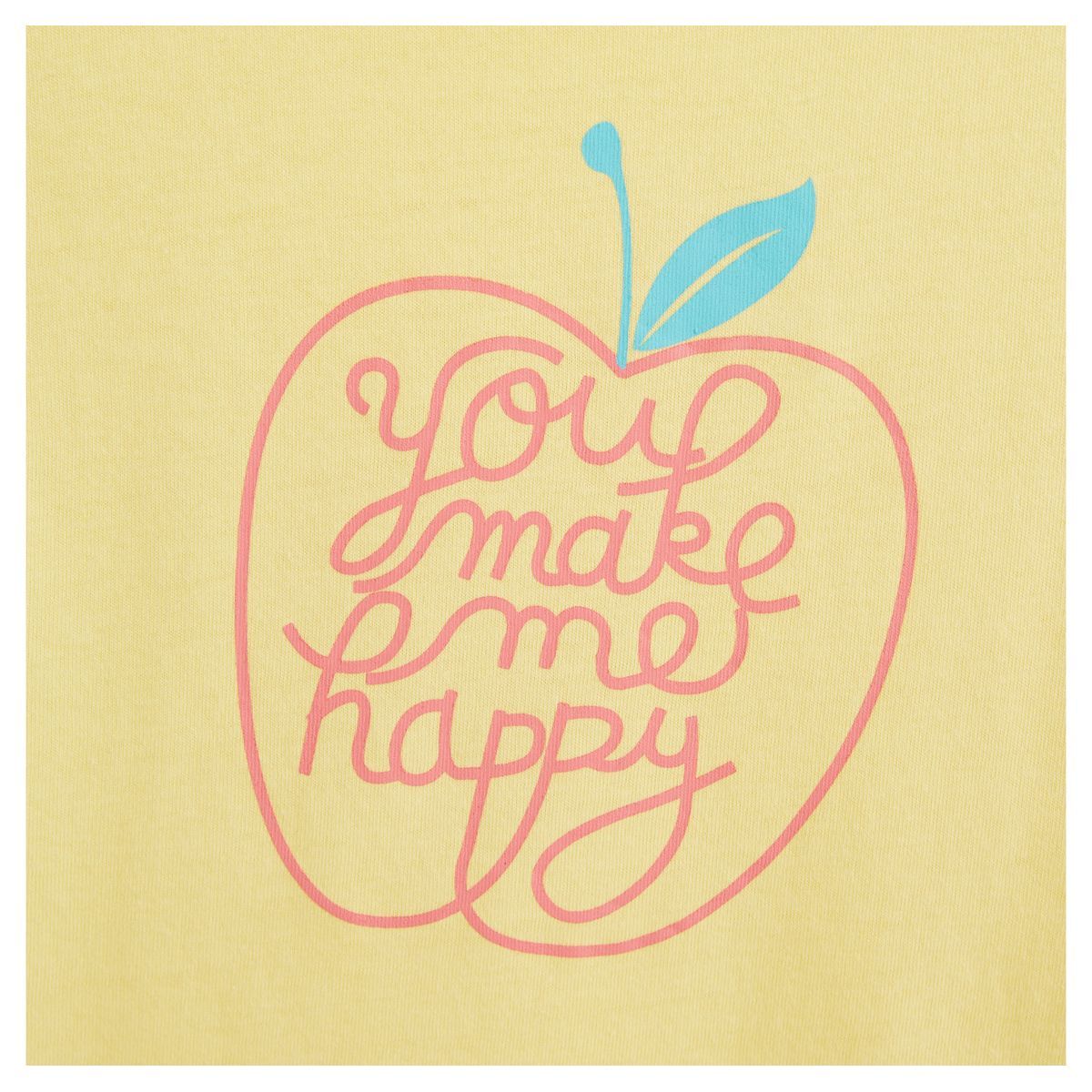 IN EXTENSO T-shirt manches courtes pomme fille