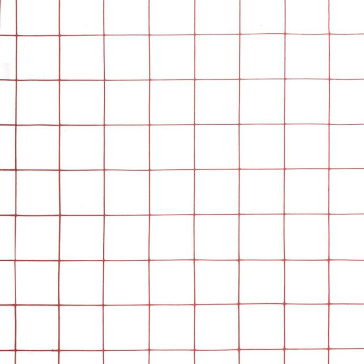 VIDAXL Grillage Acier avec revetement en PVC 10x1,5 m Rouge