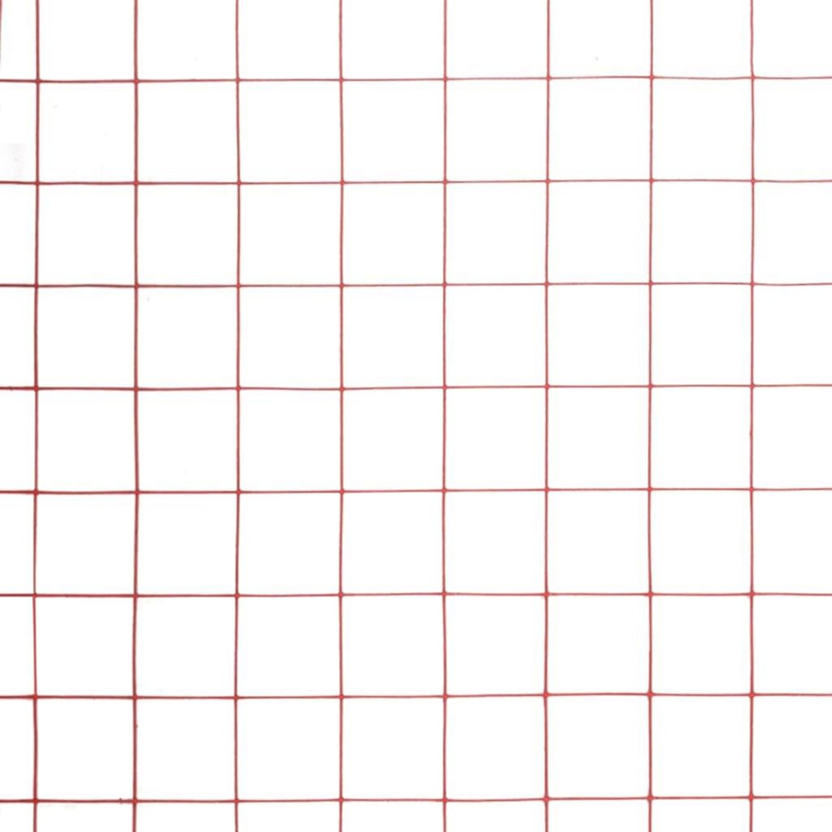 VIDAXL Grillage Acier avec revetement en PVC 10x1,5 m Rouge