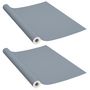 Voir la diapositive 2 : VIDAXL Films autoadhesifs pour meubles 2 pcs Gris 500x90 cm PVC