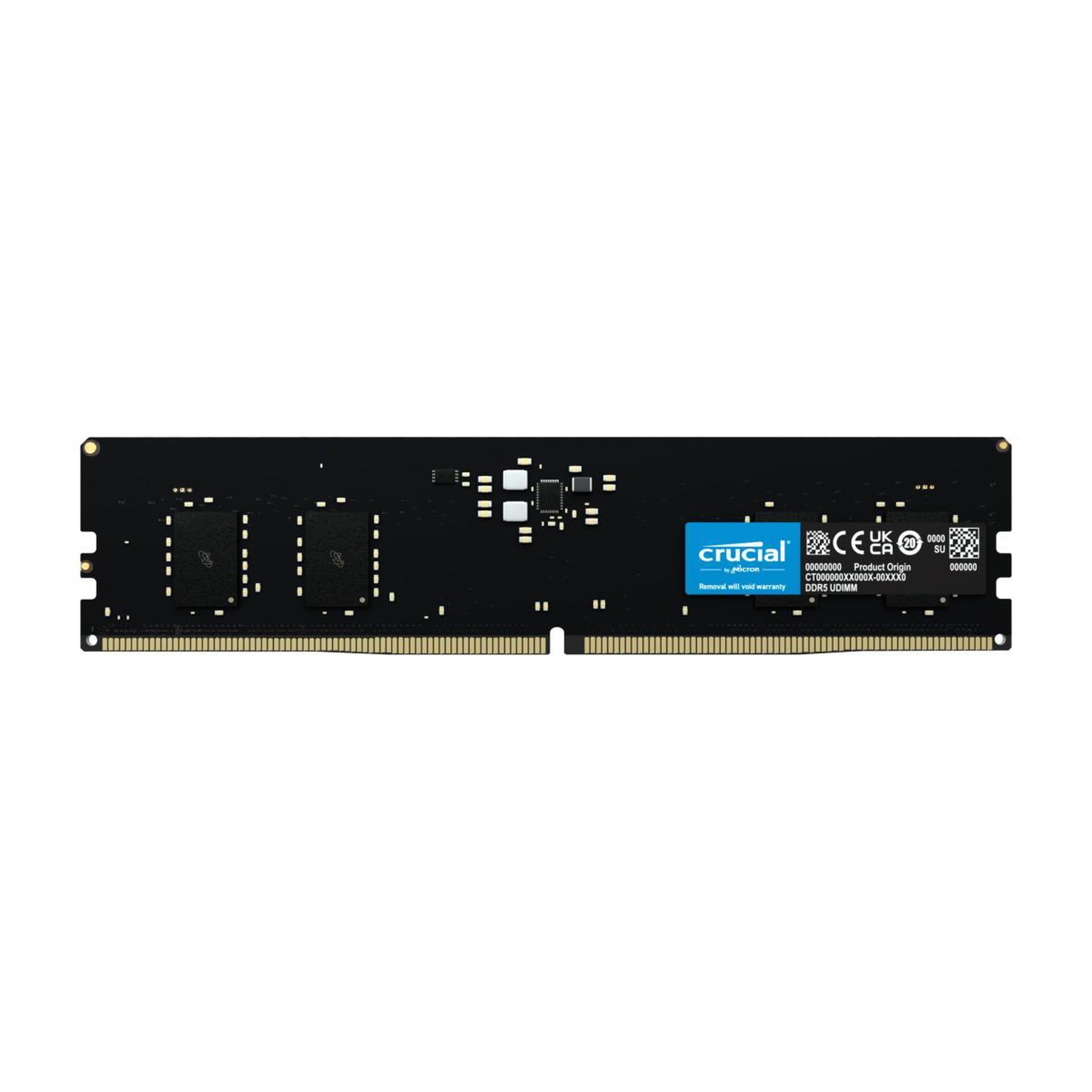 Voir la diapositive 2 : Crucial Mémoire RAM - CRUCIAL - DDR5-4800 UDIMM - 8 Go (CT8G48C40U5)