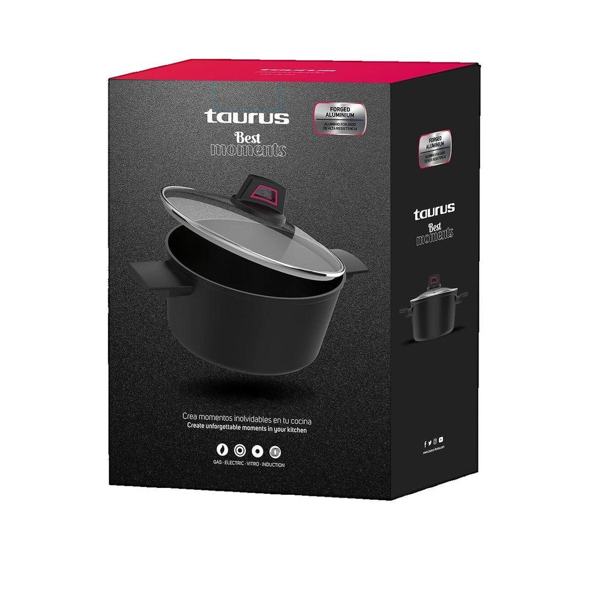 Voir la diapositive 2 : Taurus Casserole Taurus Best Moments revêtement antiadhésif 20 cm