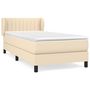 Voir la diapositive 2 : VIDAXL Sommier a lattes de lit avec matelas Creme 80x200 cm Tissu