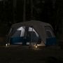Voir la diapositive 3 : VIDAXL Tente familiale avec LED 10 personnes liberation rapide
