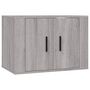 Voir la diapositive 4 : VIDAXL Ensemble de meubles TV 4 pcs Sonoma gris Bois d'ingenierie