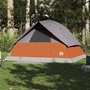 Voir la diapositive 3 : VIDAXL Tente familiale a dome 6 personnes orange impermeable