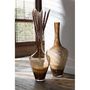 Voir la diapositive 2 : Paris Prix Vase Design en Verre  Joni  70cm Marron Ambre