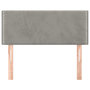 Voir la diapositive 3 : VIDAXL Tete de lit Gris clair 100x5x78/88 cm Velours