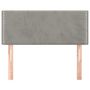 Voir la diapositive 3 : VIDAXL Tete de lit Gris clair 100x5x78/88 cm Velours