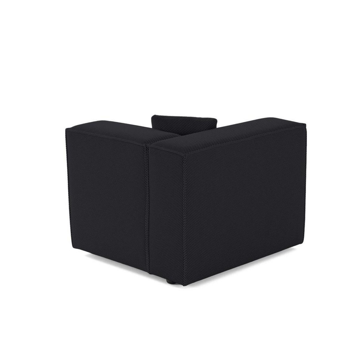 LISA DESIGN Arty - module d'assise gauche - en tissu mailles 3d