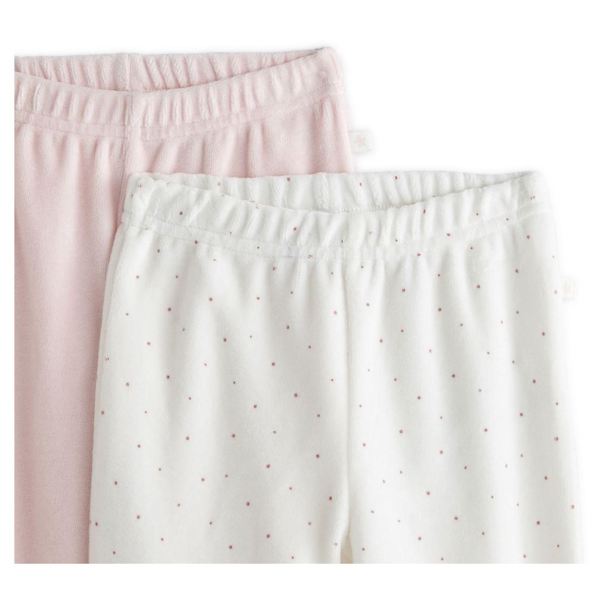 IN EXTENSO Lot de 2 pantalons de naissance bébé fille