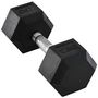 Voir la diapositive 4 : HOMCOM Haltère hexagonal 12,5 Kg - hexagon dumbbell musculation fitness - fonte caoutchouté