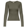 Voir la diapositive 1 : JACQUELINE DE YONG T-Shirt Manches Longues Kaki Femme JDY Vaya