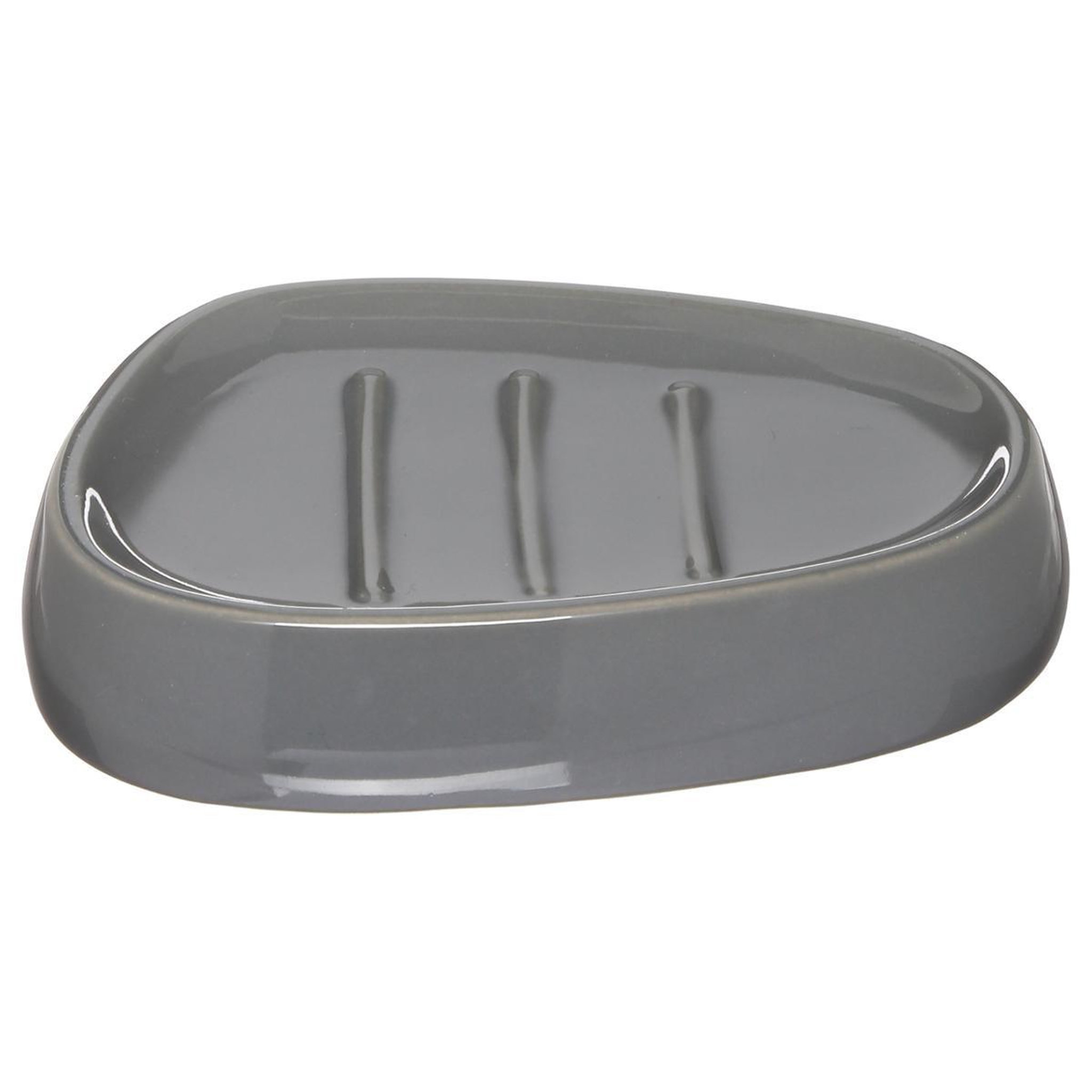 FIVE Porte savon  galet  12cm gris