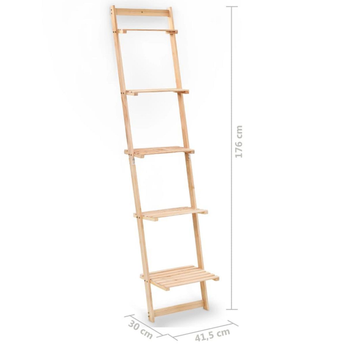 VIDAXL Etagere murale echelle bois de cedre 41,5 x 30 x 176 cm
