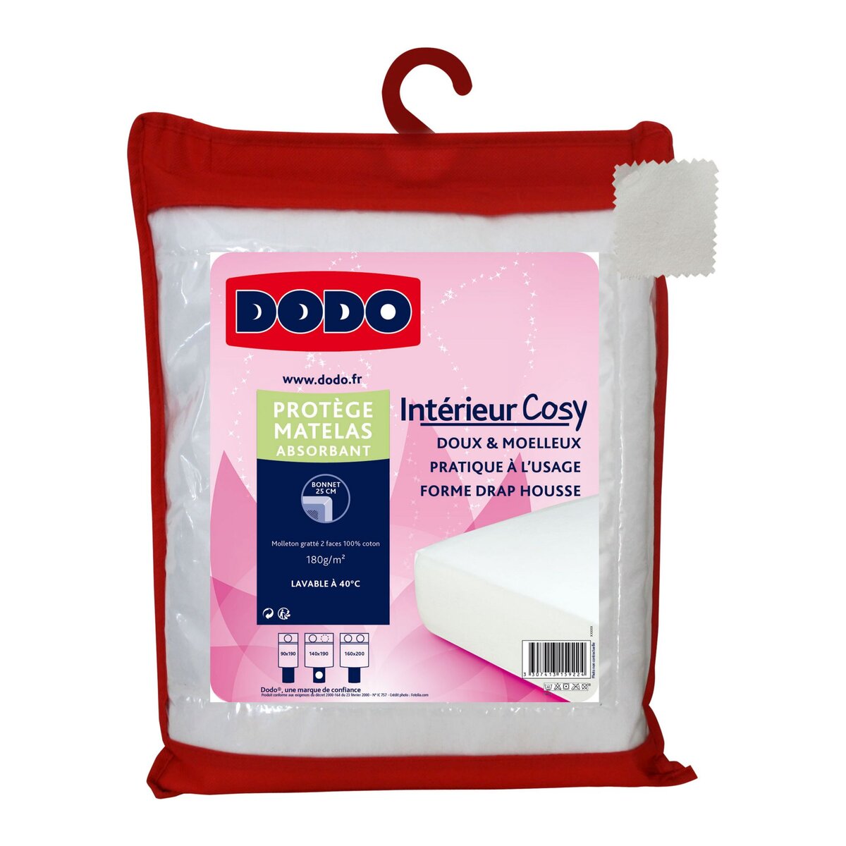 DODO Protège matelas en coton absorbant INTERIEUR COSY