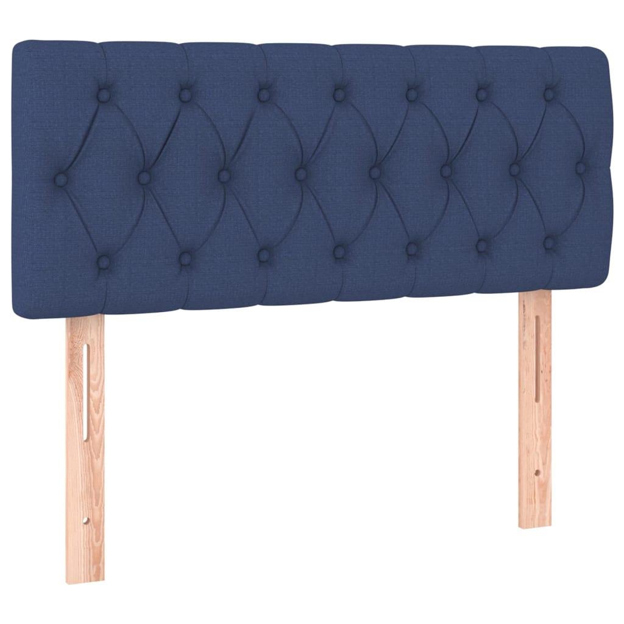 Voir la diapositive 4 : VIDAXL Tete de lit a LED Bleu 90x7x78/88 cm Tissu