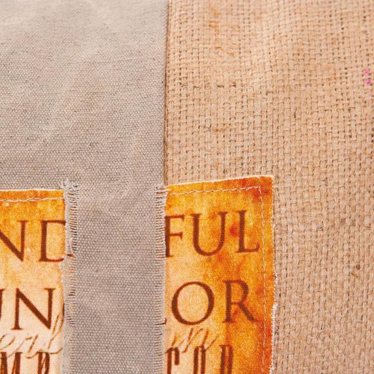 Paris Prix Coussin Déco Vintage Jute  Lord  45x45cm Naturel