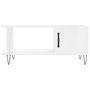 Voir la diapositive 5 : VIDAXL Table basse Blanc brillant 90x50x40 cm Bois d ingénierie
