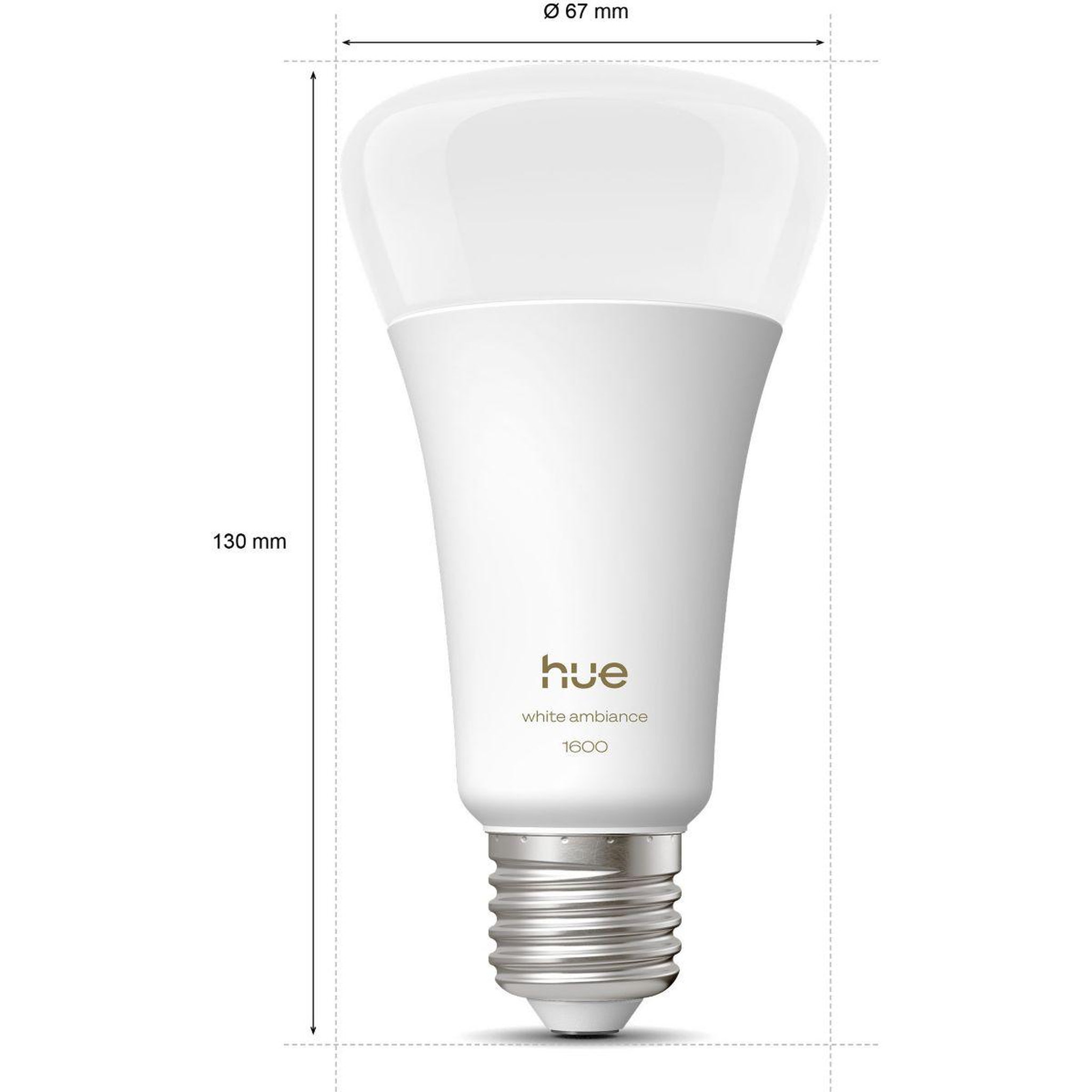 Voir la diapositive 3 : PHILIPS HUE Ampoule LED connectée E27 White Ambiance 100W