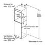 Voir la diapositive 4 : BOSCH Réfrigérateur 1 porte intégrable à glissières 136l - KIR21NSE0