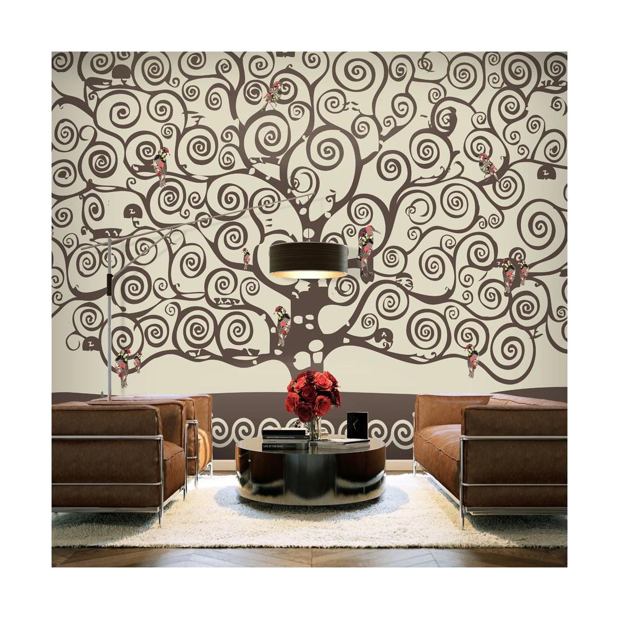 Voir la diapositive 1 : Paris Prix Papier Peint  Spiral Branches