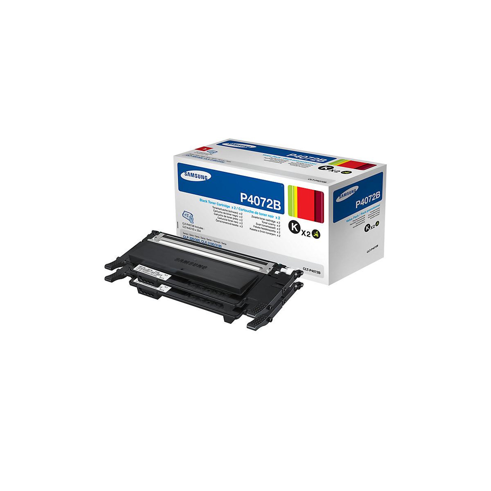 Voir la diapositive 3 : Samsung Samsung Toner noir Twin pack (page rendement 3000k)