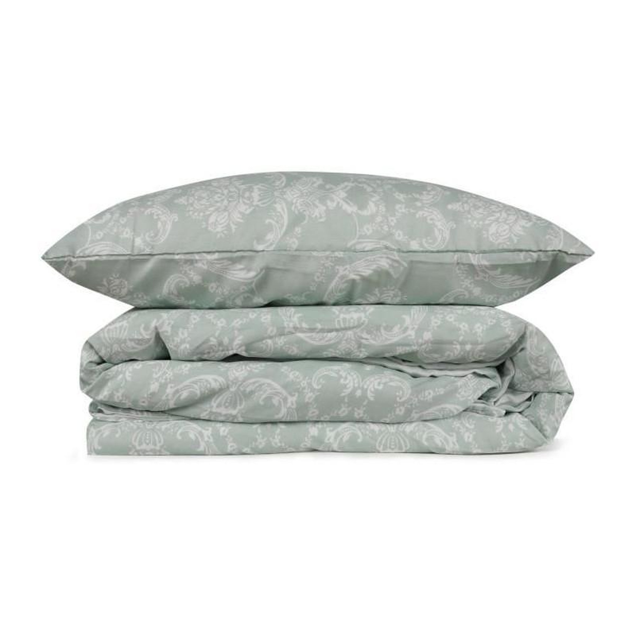 Voir la diapositive 3 : GENERIQUE Parure de lit - 1 housse de couette 220 x 240 cm + 2 taies d'oreiller 60 x 60 cm - 65% coton, 35% polyester - Vert