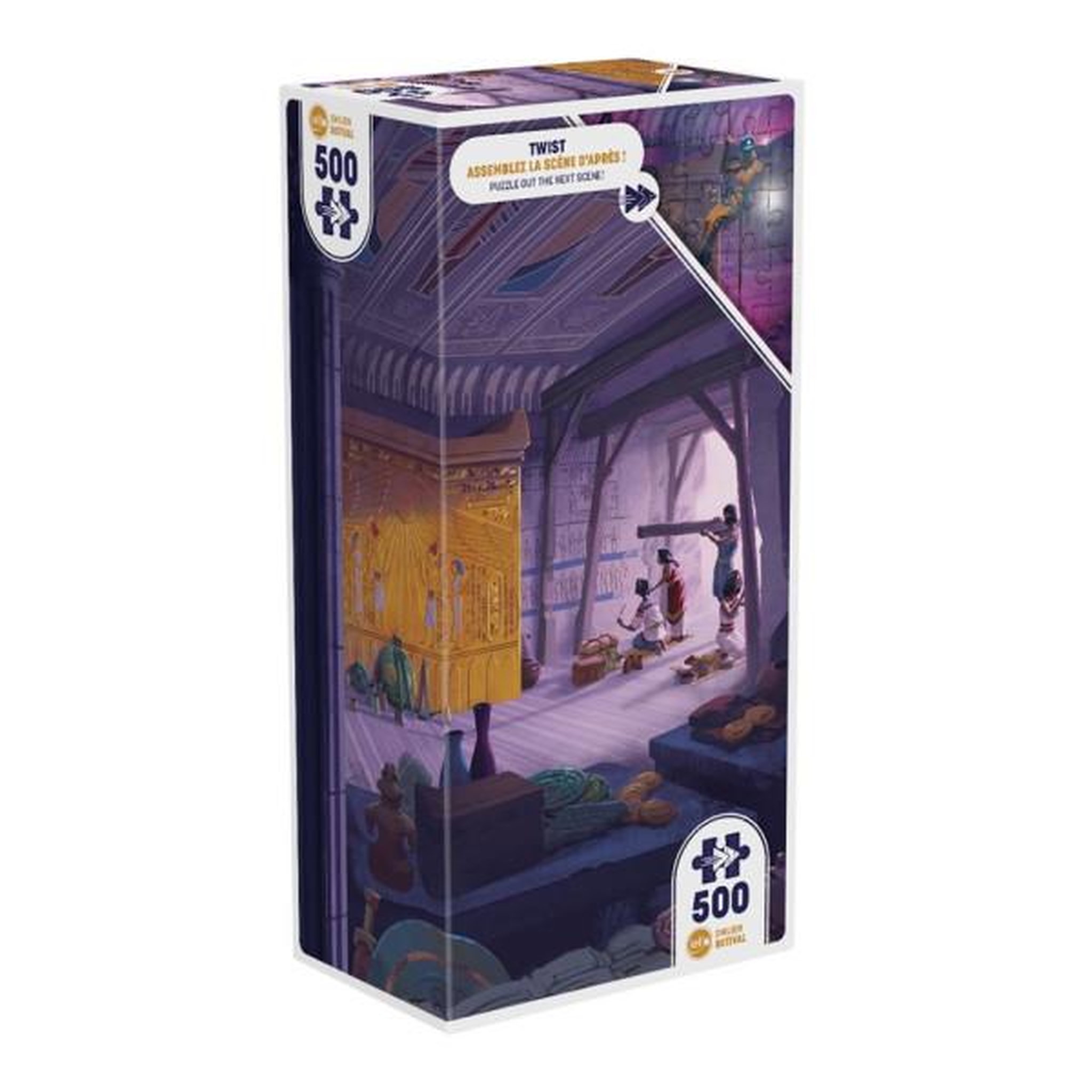 Iello Puzzle 500 pièces Iello Twist Ancient Tomb