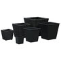Voir la diapositive 2 : VIDAXL Lits sureleves 3 pcs Jacinthe d'eau Noir