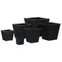Voir la diapositive 2 : VIDAXL Lits sureleves 3 pcs Jacinthe d'eau Noir
