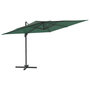 Voir la diapositive 2 : VIDAXL Parasol cantilever a LED Vert 400x300 cm