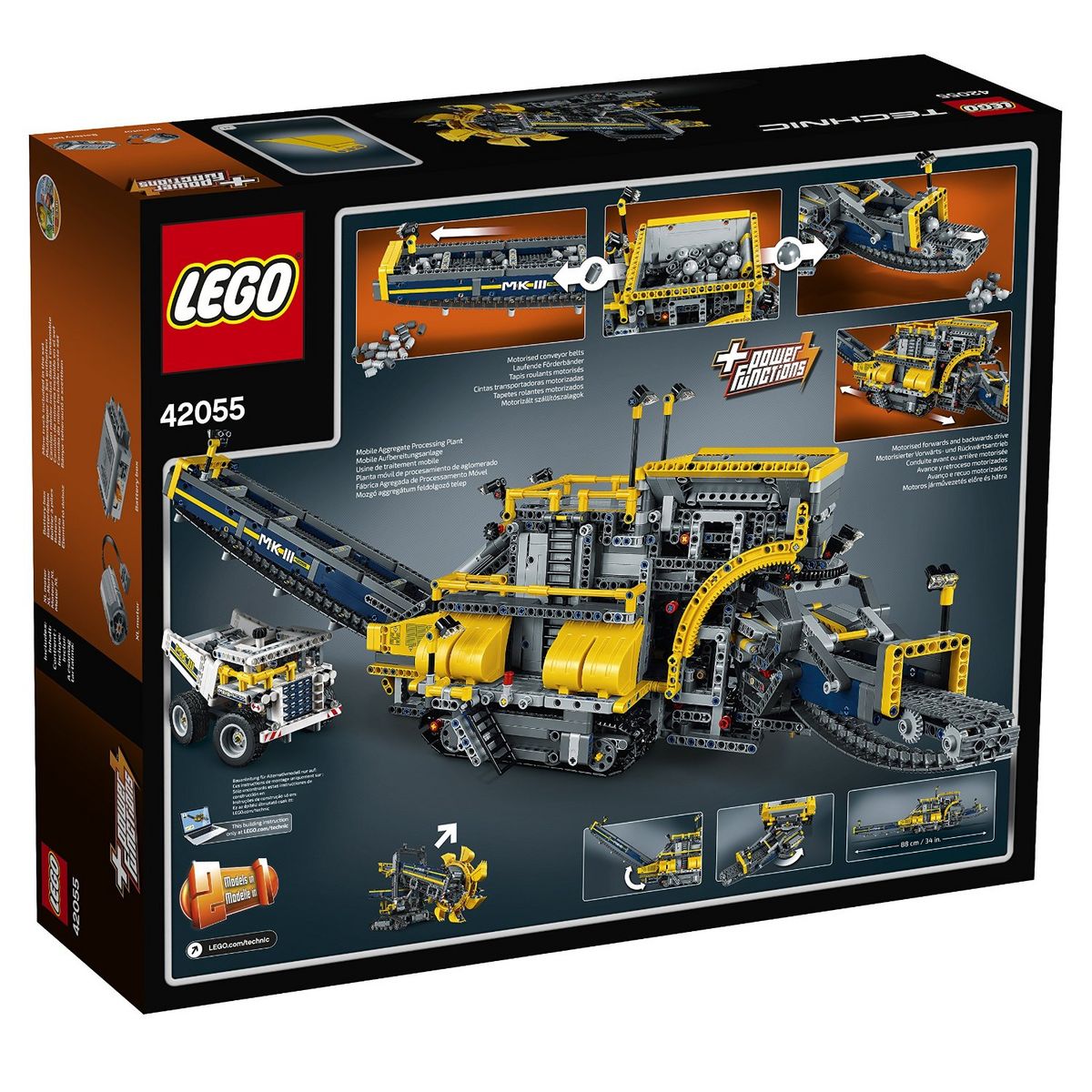 LEGO 42055 Technic La pelleteuse à godets