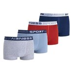  X4 Boxers Bleu/Rouge/Gris/Marine Homme Airness Frenchi. Coloris disponibles : Bleu