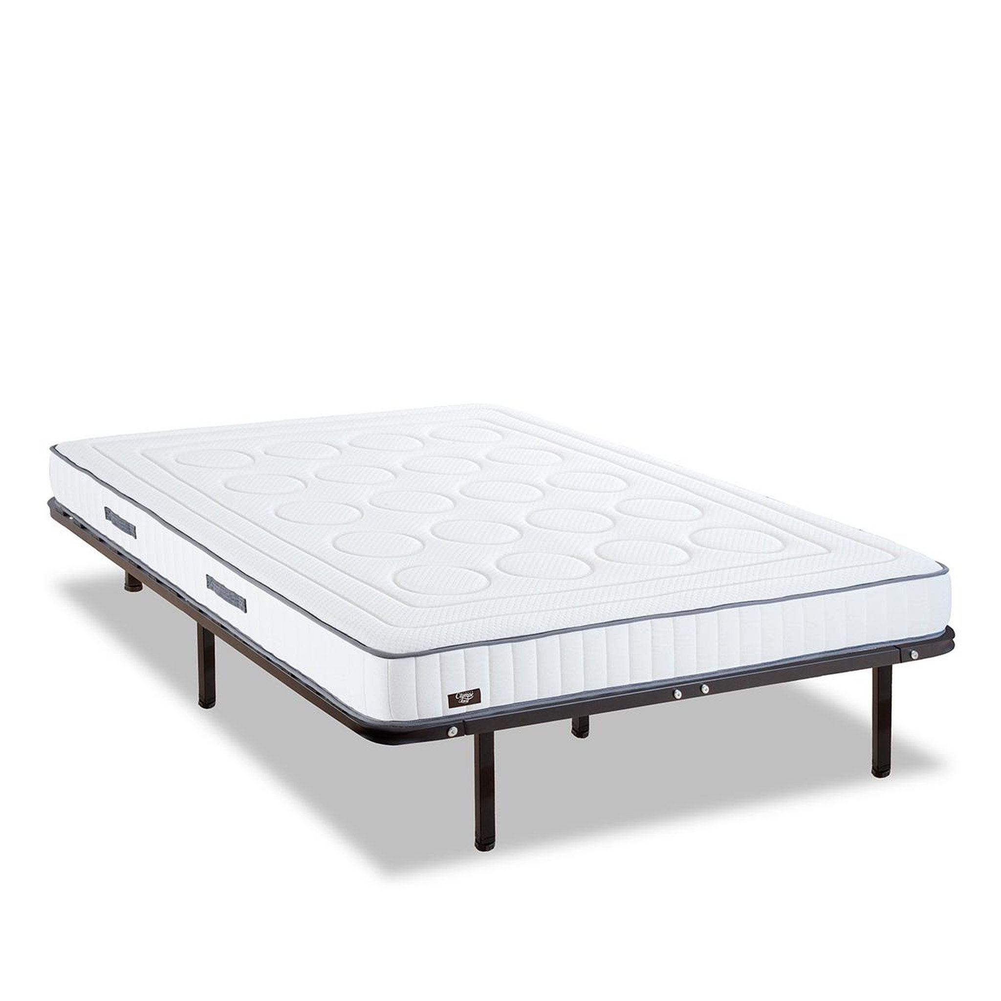 Voir la diapositive 3 : OLYMPE LITERIE Olympe literie | ensemble cristal | matelas mémoire de forme + sommier métal