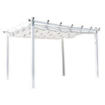 Paris Prix Pergola Avec Toit  Lazio  395cm Blanc