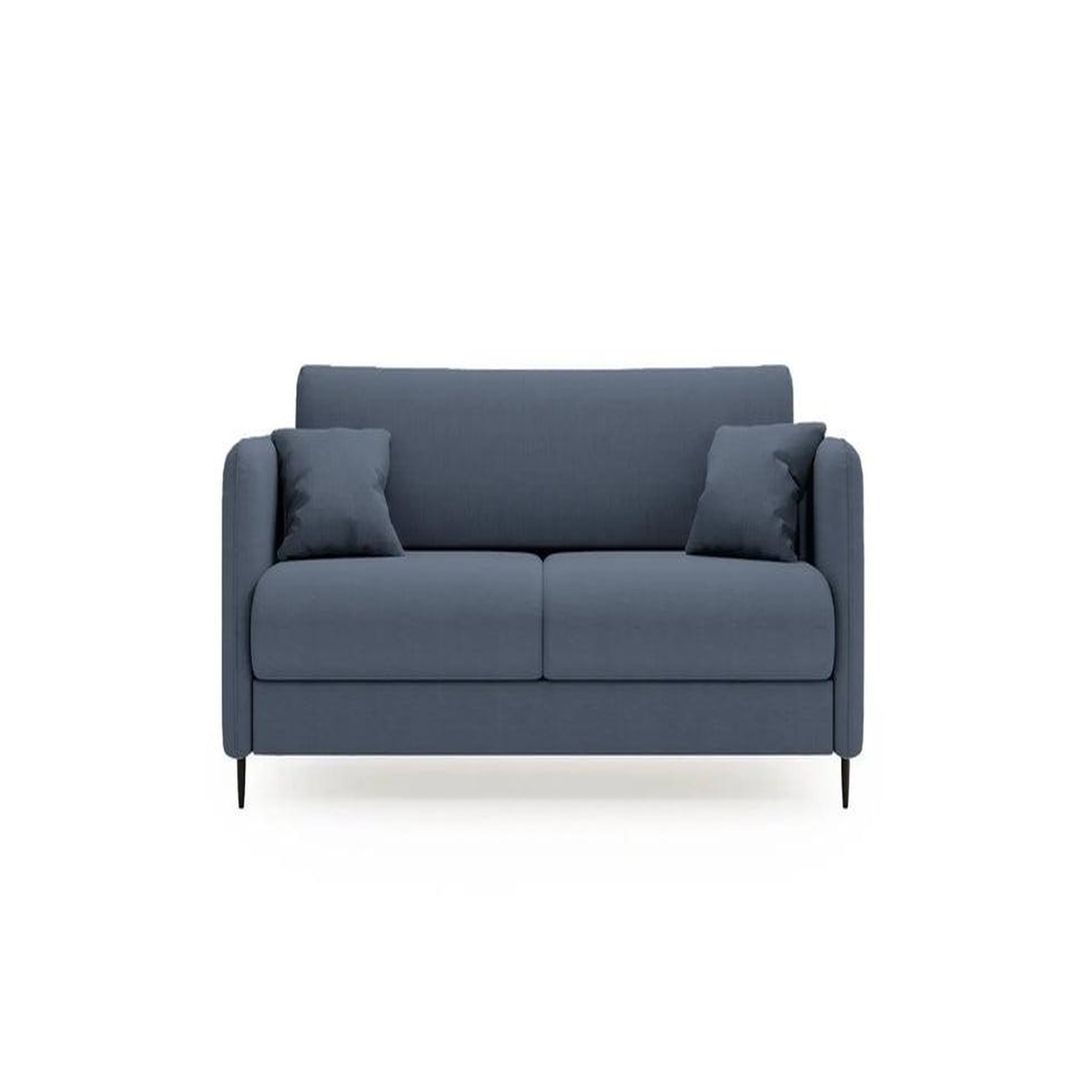 Voir la diapositive 1 : CASANOVA PARIS Vicky - canapé droit convertible tissu lisse 2 places