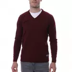 HUNGARIA Pull over Bordeaux Homme Hungaria V NECK EDITION. Coloris disponibles : Rouge