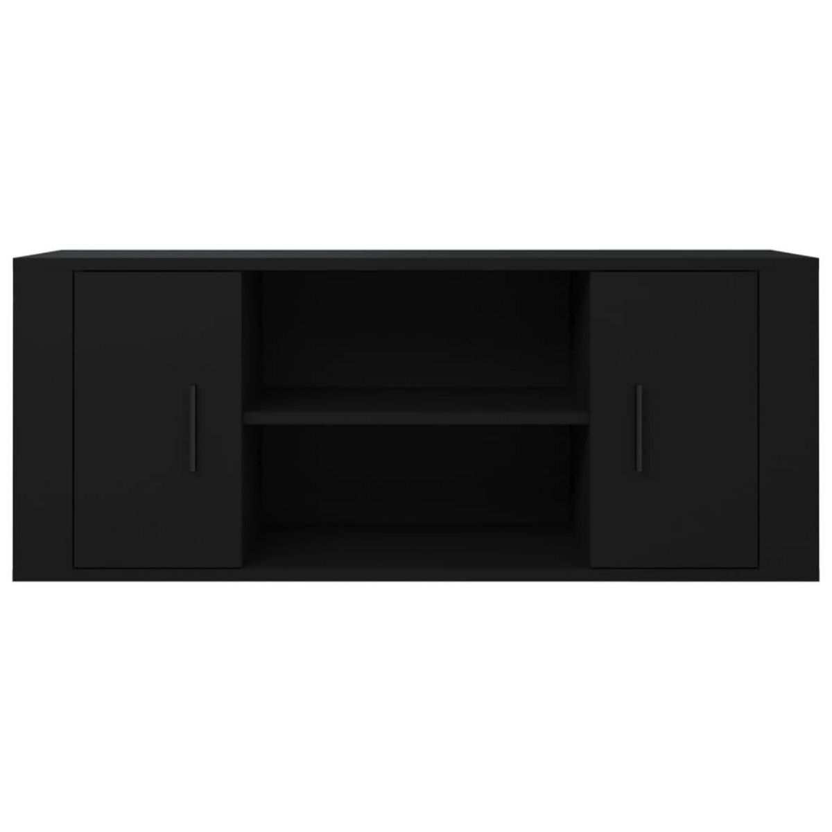 VIDAXL Meuble TV Noir 100x35x40 cm Bois d'ingenierie