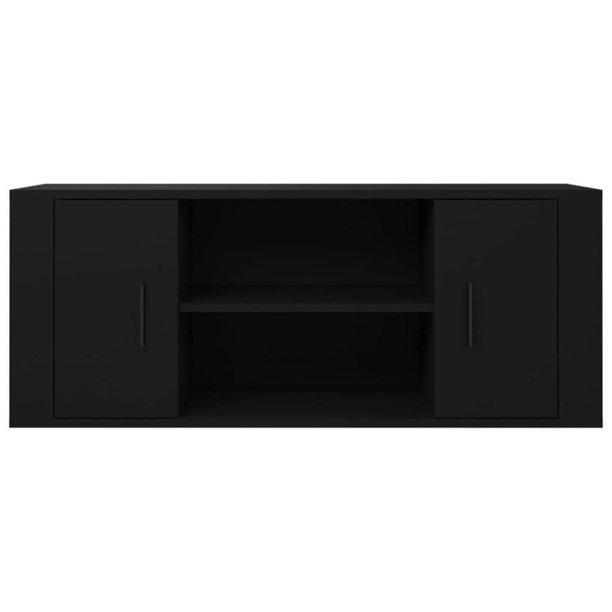 VIDAXL Meuble TV Noir 100x35x40 cm Bois d'ingenierie
