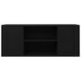 Voir la diapositive 5 : VIDAXL Meuble TV Noir 100x35x40 cm Bois d'ingenierie