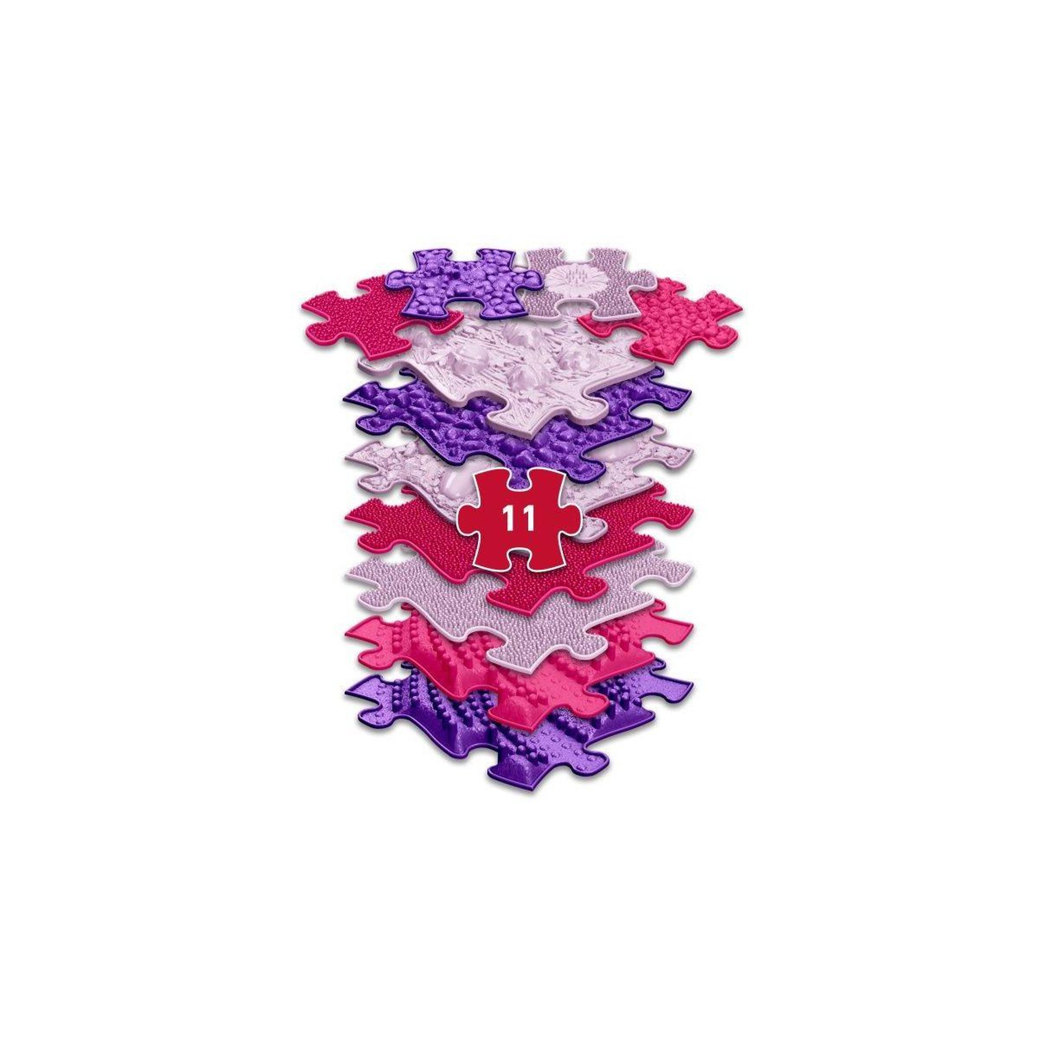 Voir la diapositive 5 : MUFFIK Tapis sensoriel  ensemble think pink - 11 pièces, pink - lilac