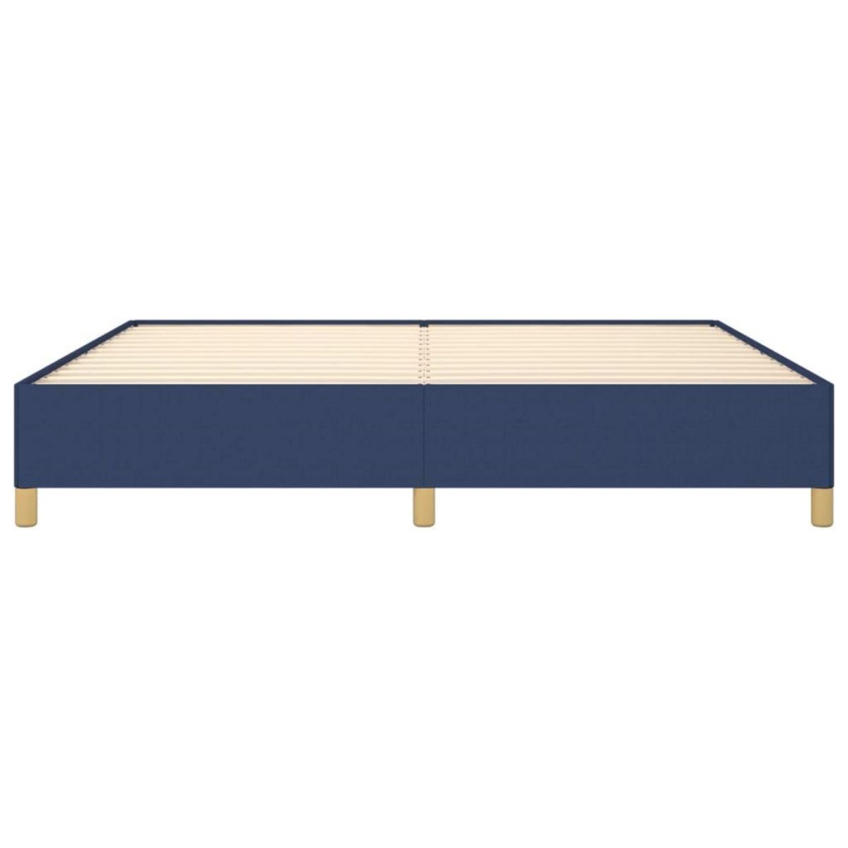 VIDAXL Cadre de lit sans matelas bleu 200x200 cm tissu