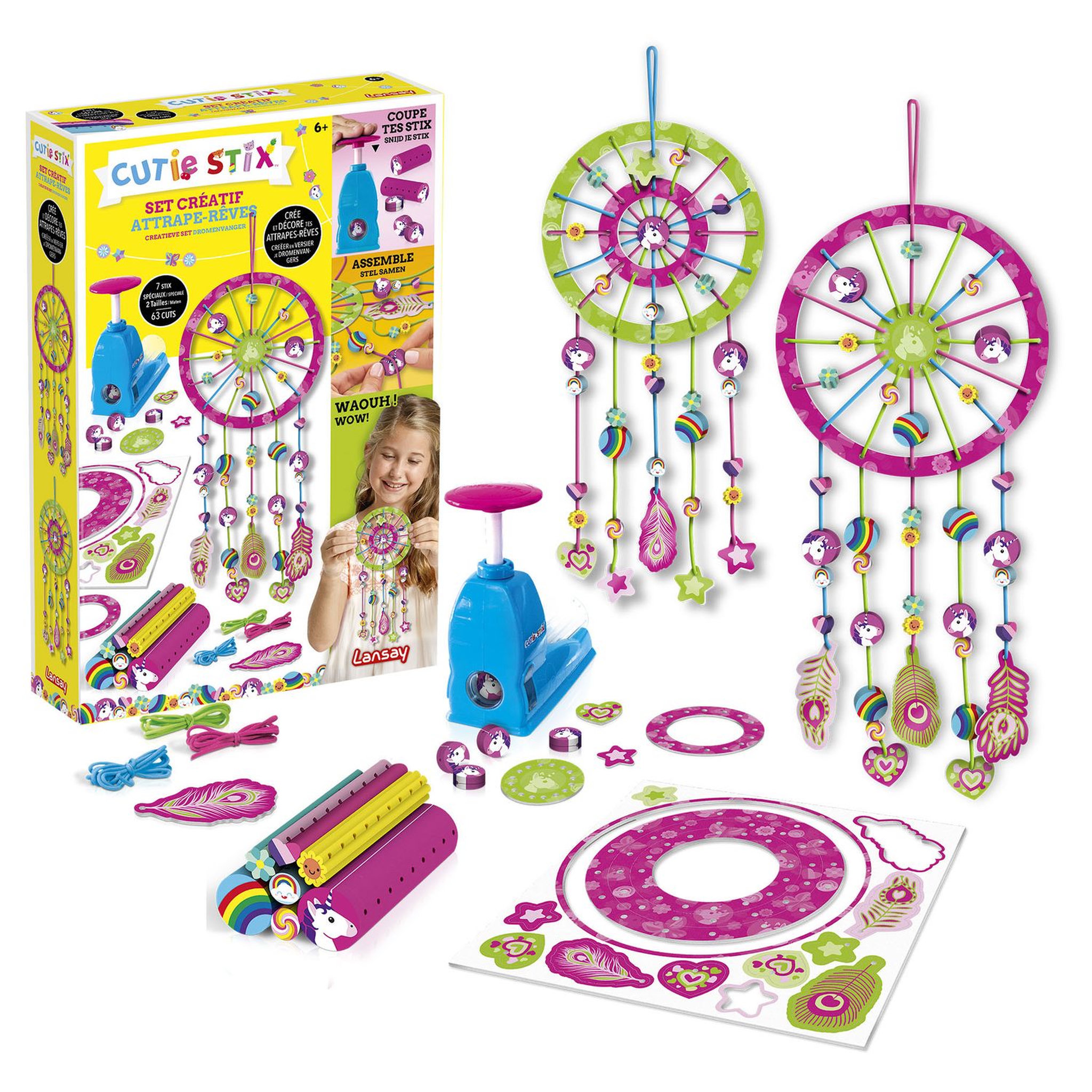 Voir la diapositive 3 : LANSAY Cutie stix - Set créatif Attrape rêves