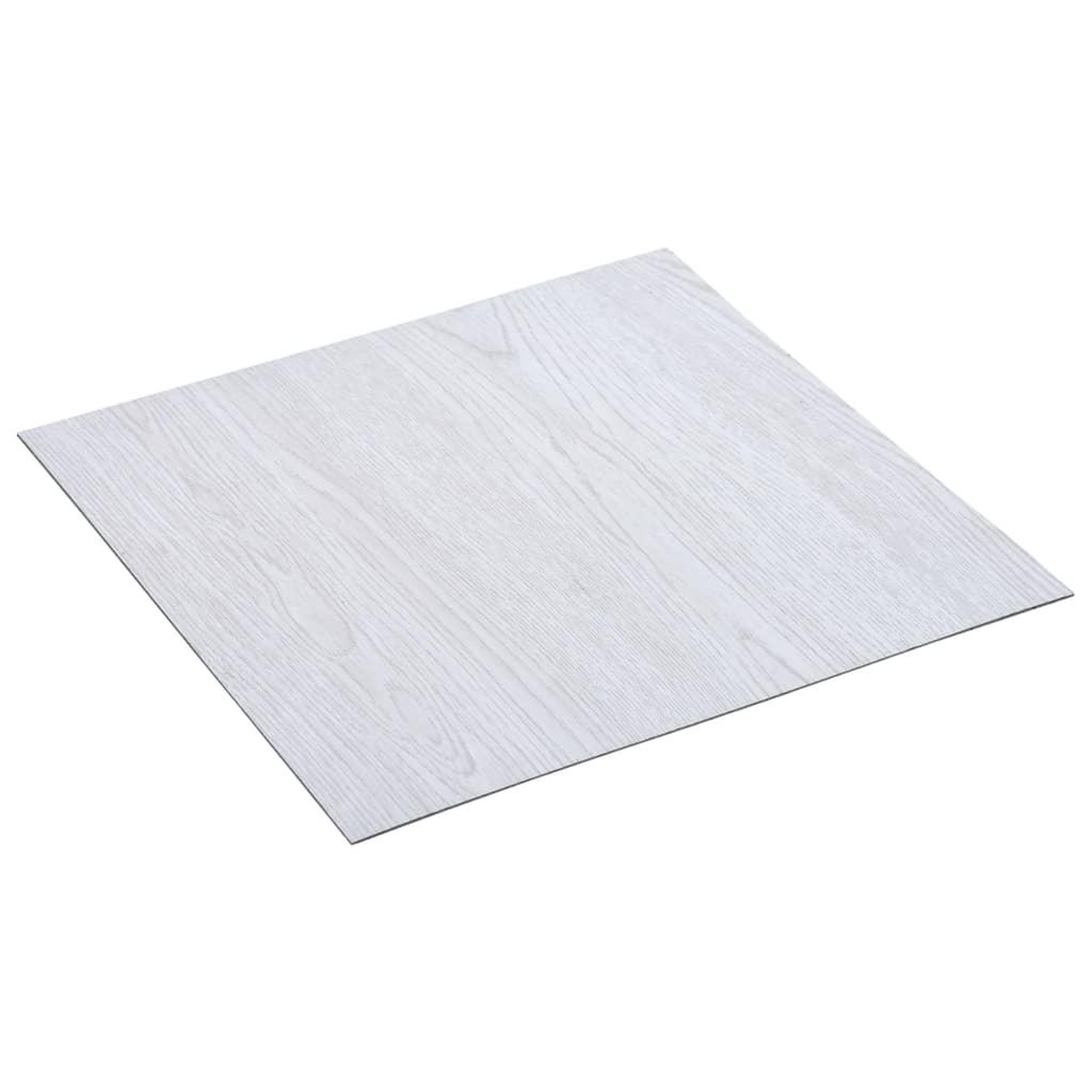 Voir la diapositive 2 : VIDAXL Dalles de plancher autoadhesives 5,11 m^2 PVC blanc